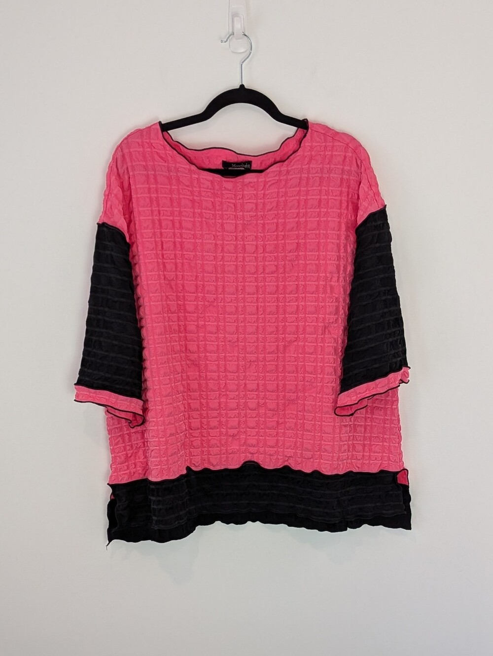 Moonlight Y&S Fashion Design Textured Boxy Top S Lagenlook Art To Wear